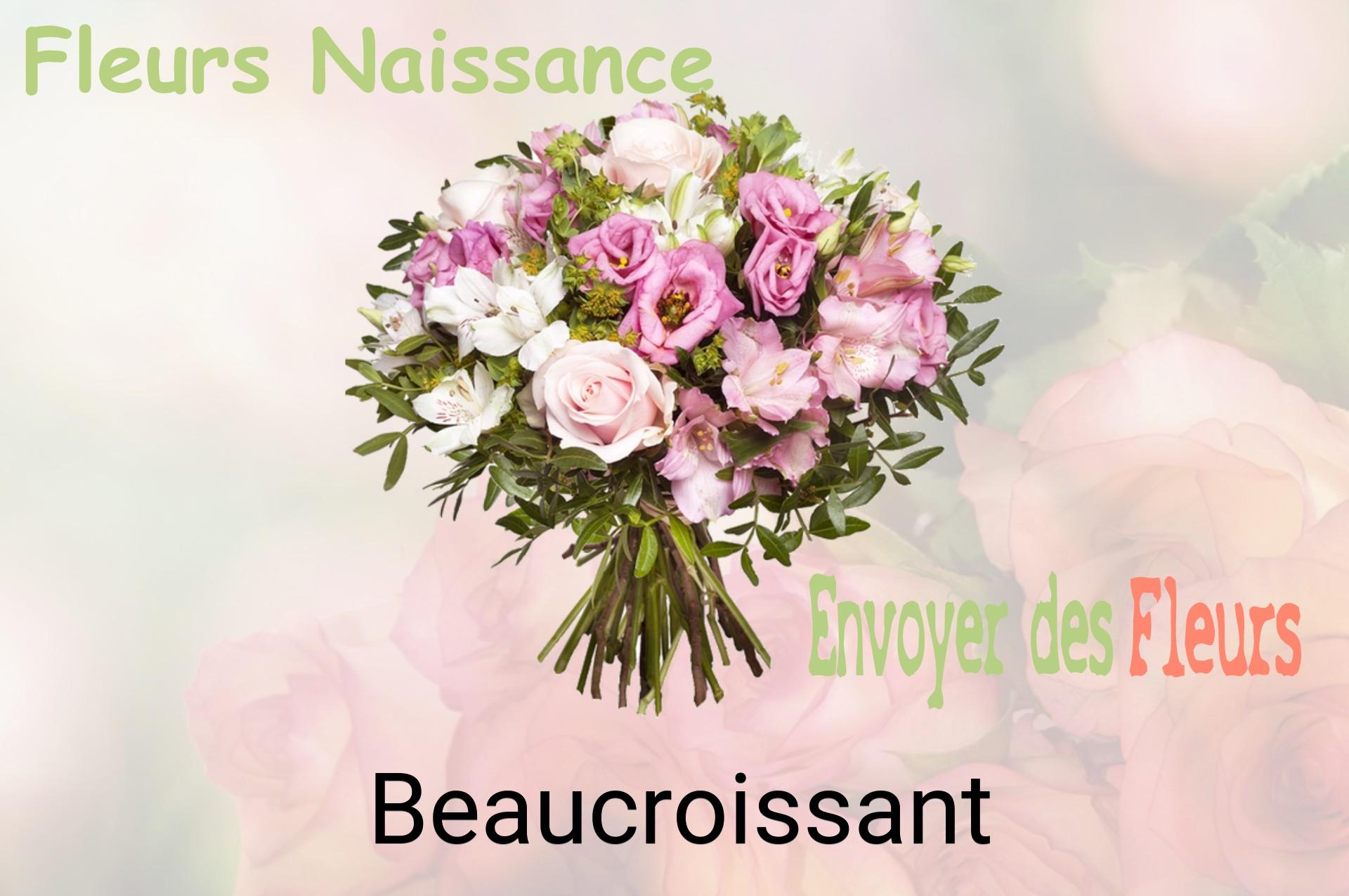 Bouquet de fleurs de naissance livré à Beaucroissant